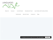 Tablet Screenshot of languagesalive.com